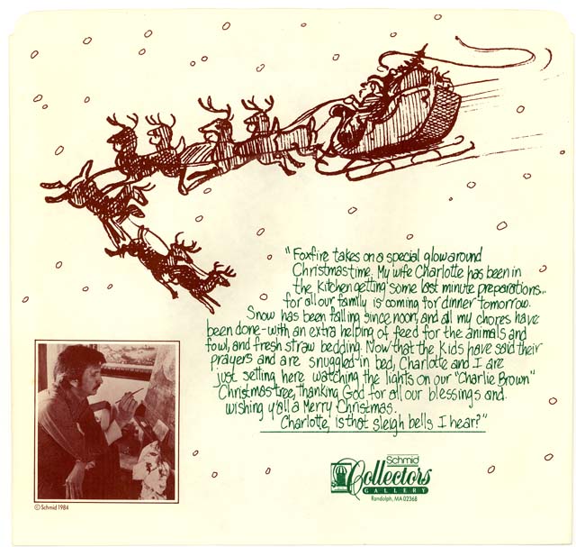 A Christmas Message 1985 - Back
